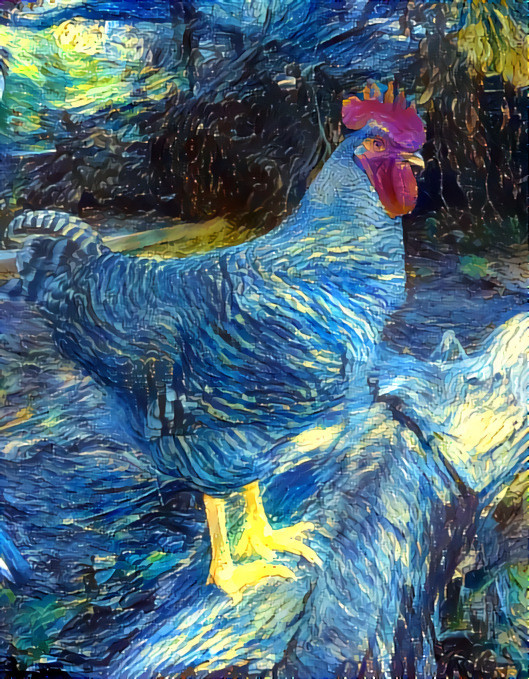 Starry Night Rooster