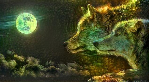 Wolves in Green