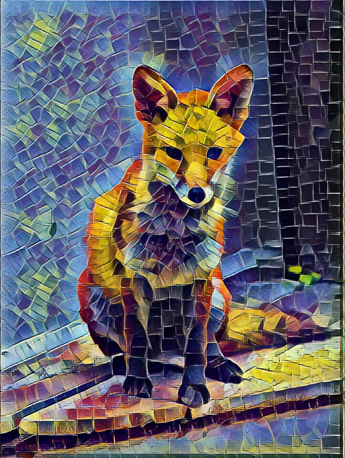 Mosaic fox