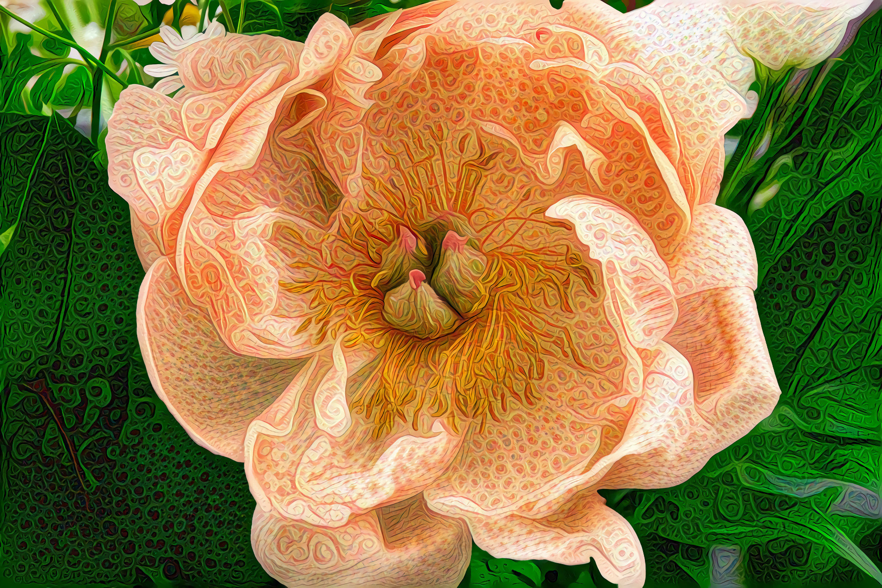 Peach Colored Peony