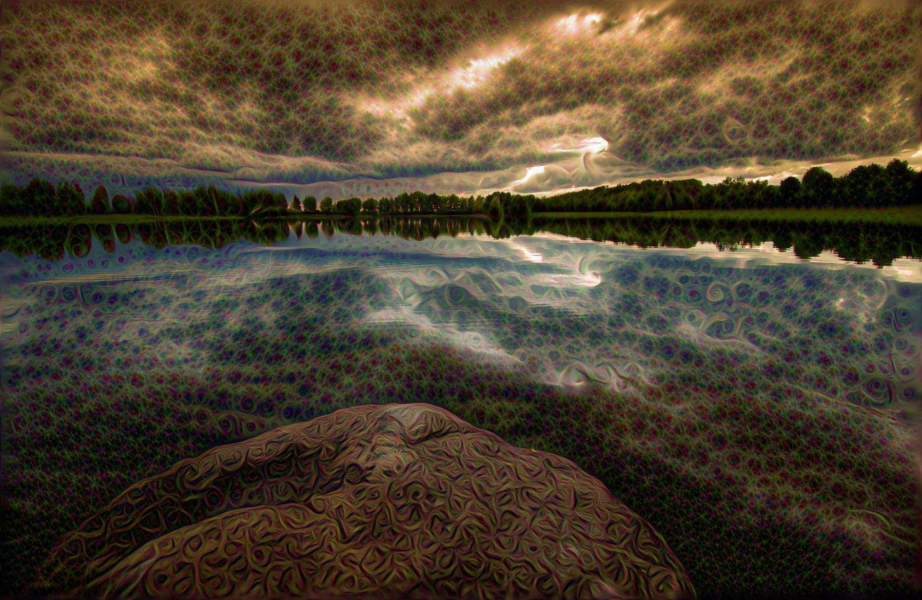 Dark Clouds Gather at the Lake