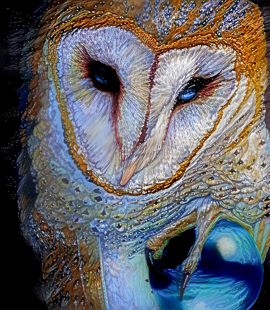 "Clairvoyant pearly owl"_ source: "Only Forever" - artwork by Novawuff (Heather Schumacher) _ (200917)