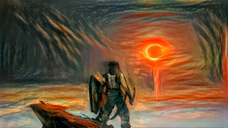 Van Gogh, but Dark Souls