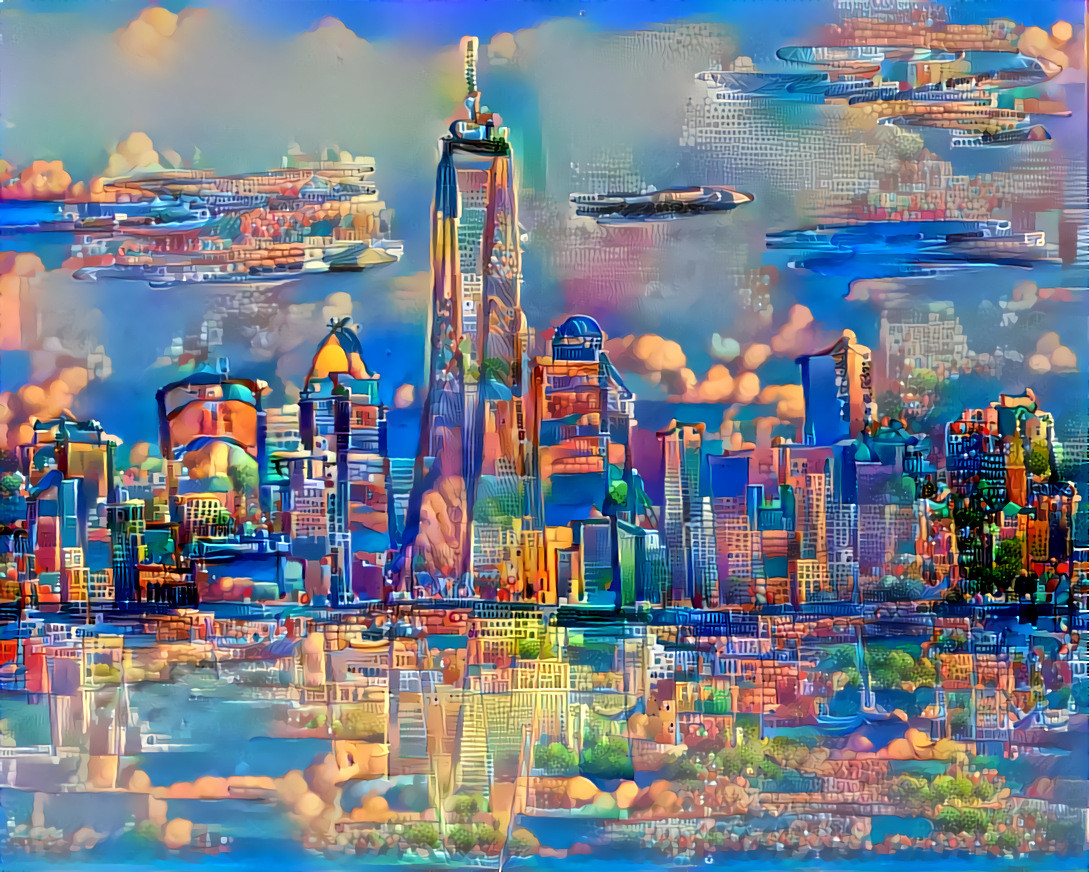 NYC Skyline Sketch 3