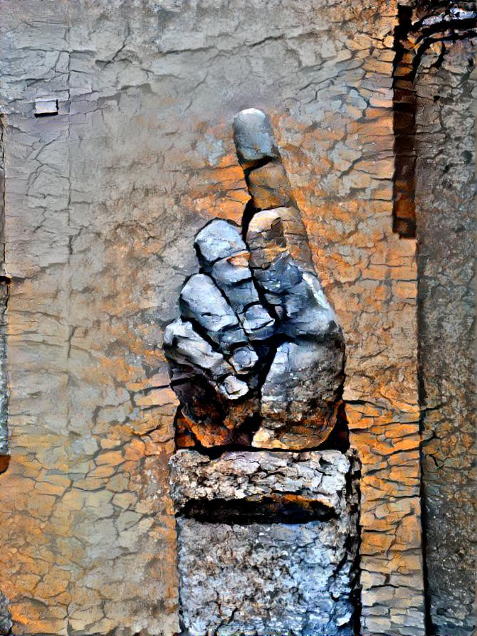 Finger in Rome