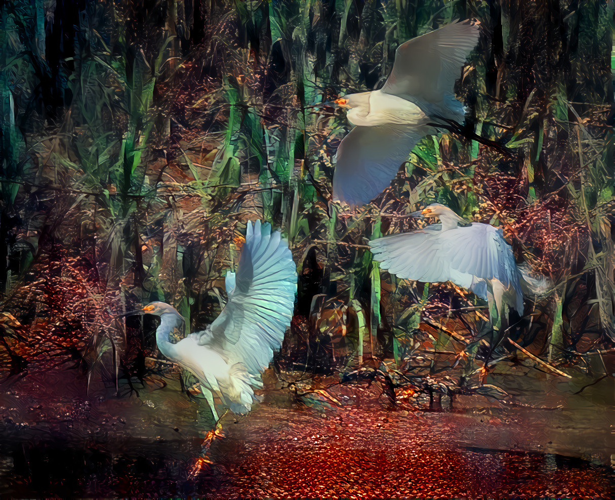 Herons in the Enchanted Forest