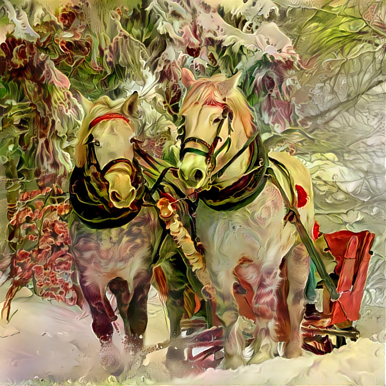 "Waiting for Christmas" _ Horse Source Challenge, by Frax (Peter Barlow), on "Deep Dreamers" group (Facebook - https://www.facebook.com/groups/deepdreamers/) _ (190515)