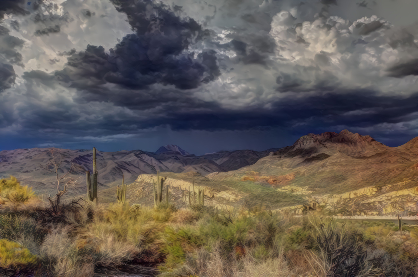 Desert Storm.  Original photo by Robert Murray on Unsplash.