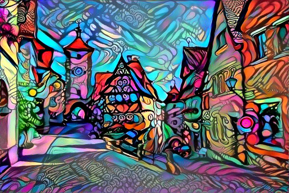 Rothenburg ob der Tauber auf Pappe