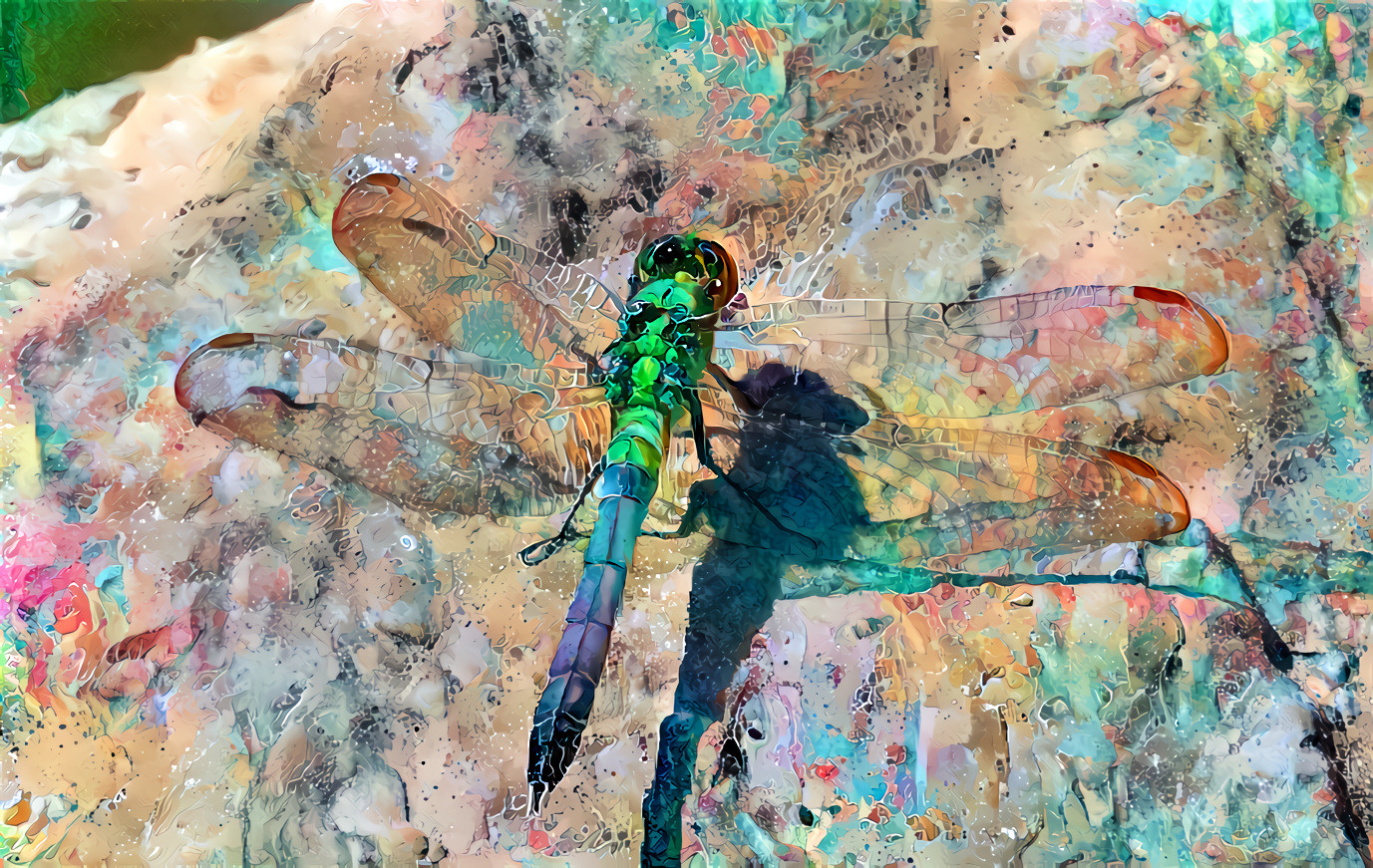 PrettyFlyingBugOnRock... also,,, Dragonfly