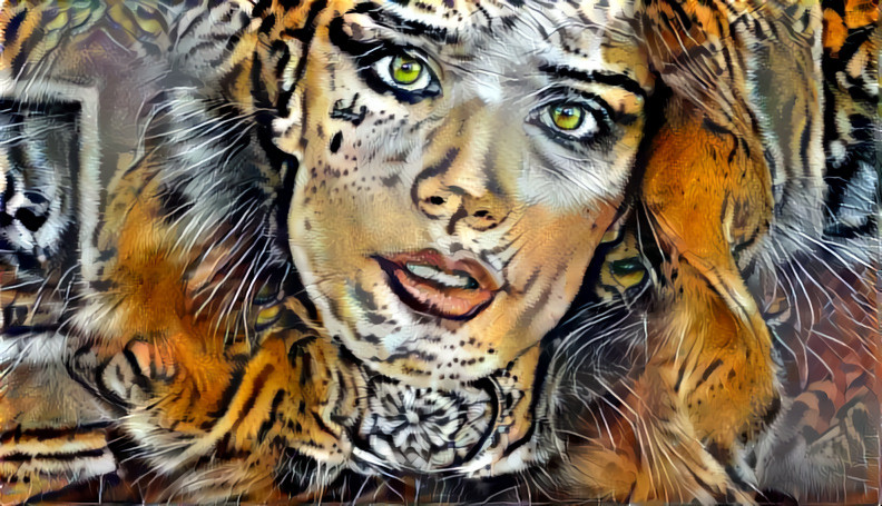 model, starling asmr artist retextured w/tiger fur