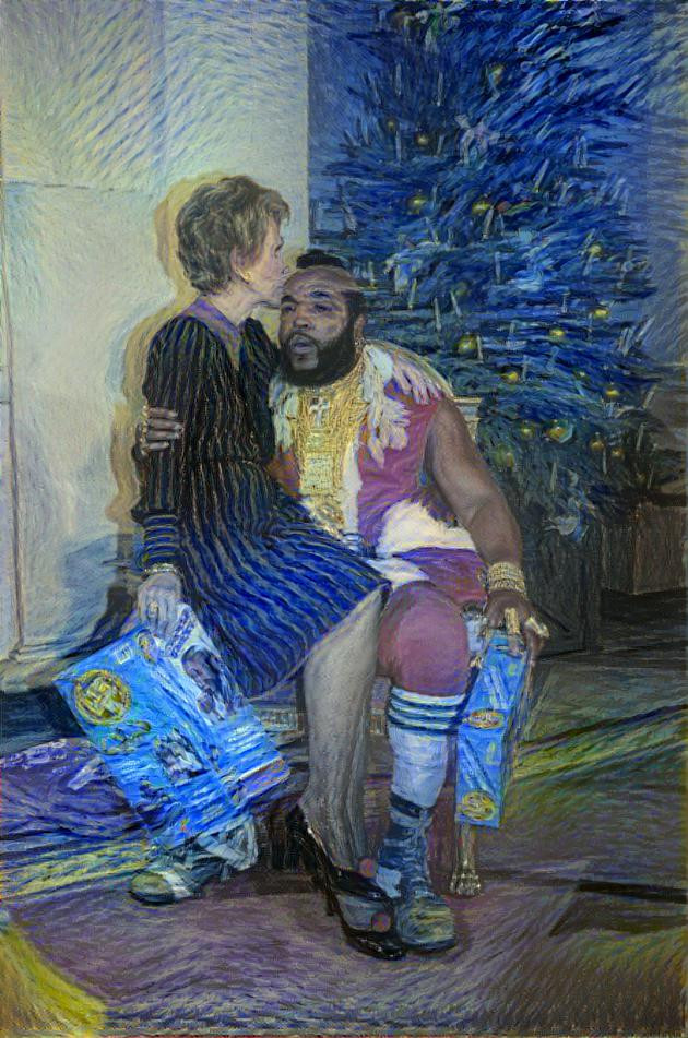 Mr.T and Nancy Reagan 