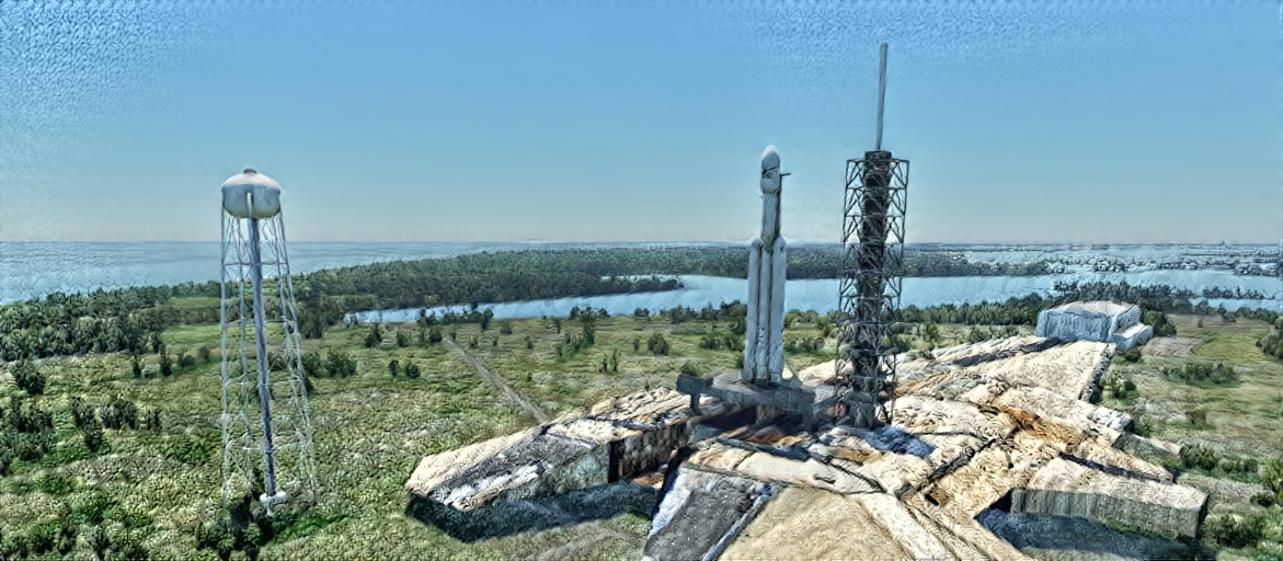 SpaceX Rocket on Launchpad