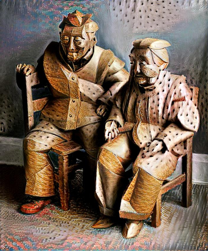 Old Couple Seated