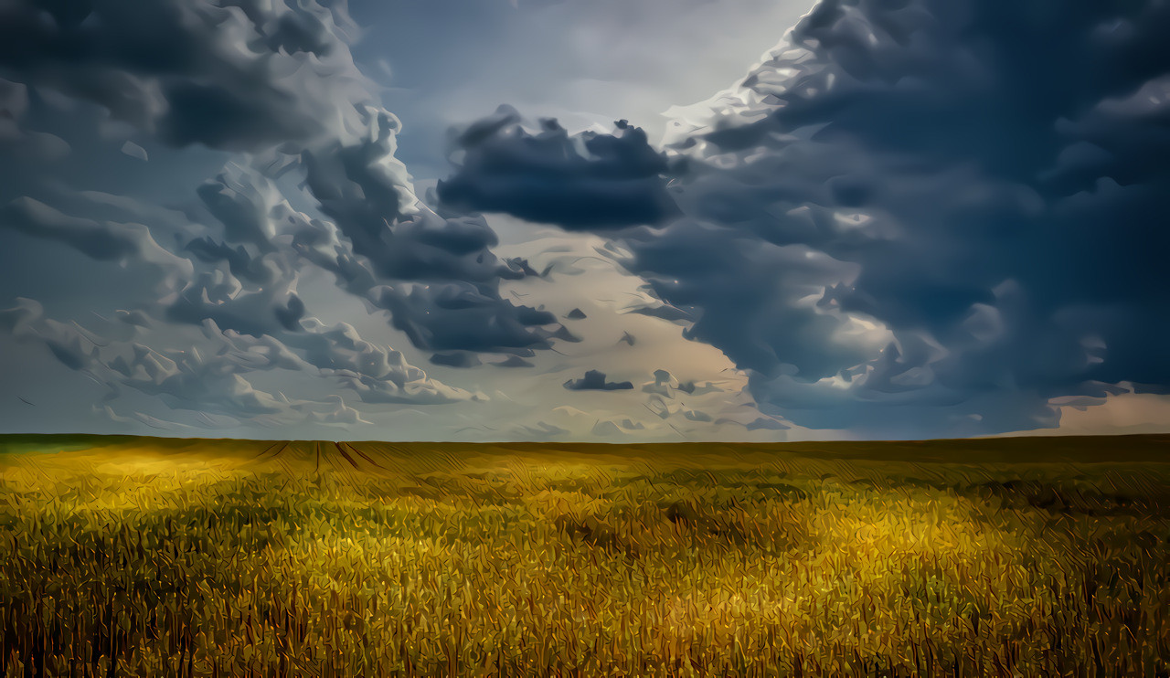 Wheat Field, Summer Stormclouds #2