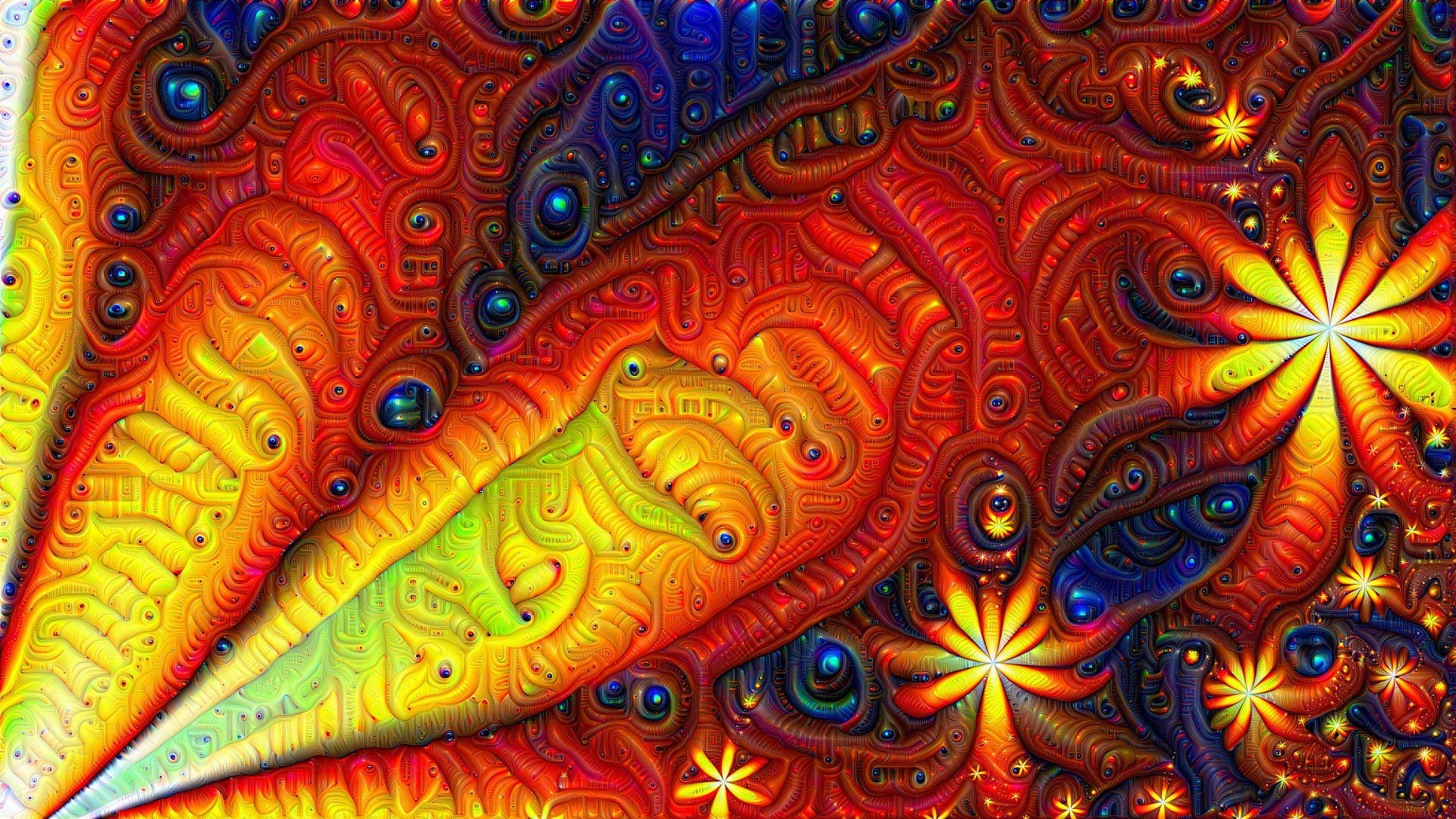 Starburst Fractal with Deepdream #2