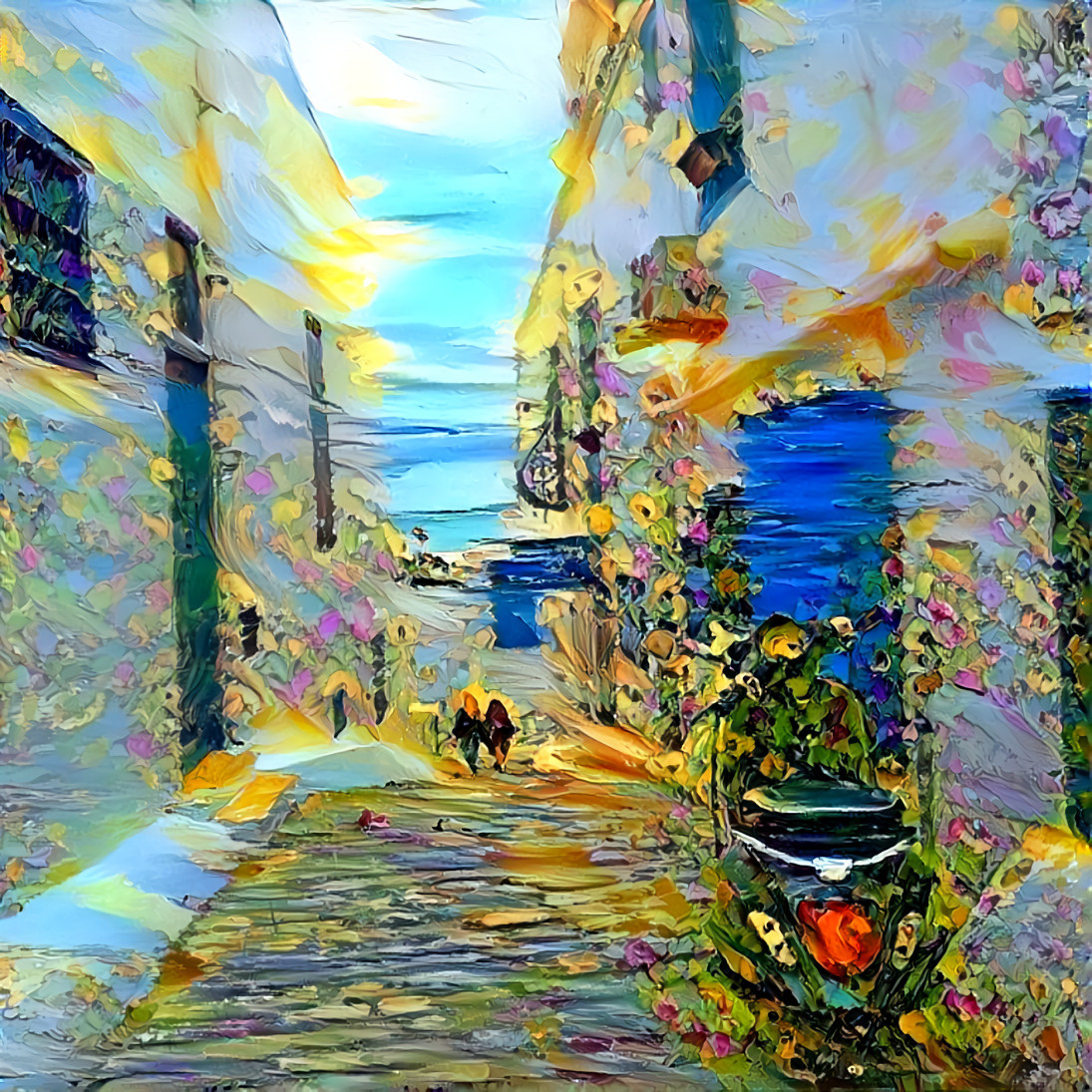 ruelle sidi bou à la Moto