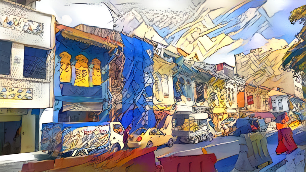 Georgetown Penang in the Moebius style