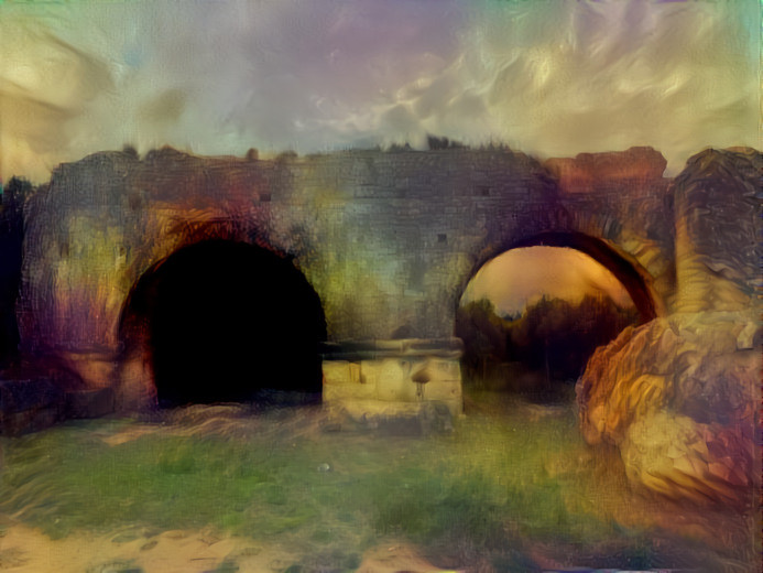 Barbegal Roman Aqueduct Ruins - Fontvieille, France