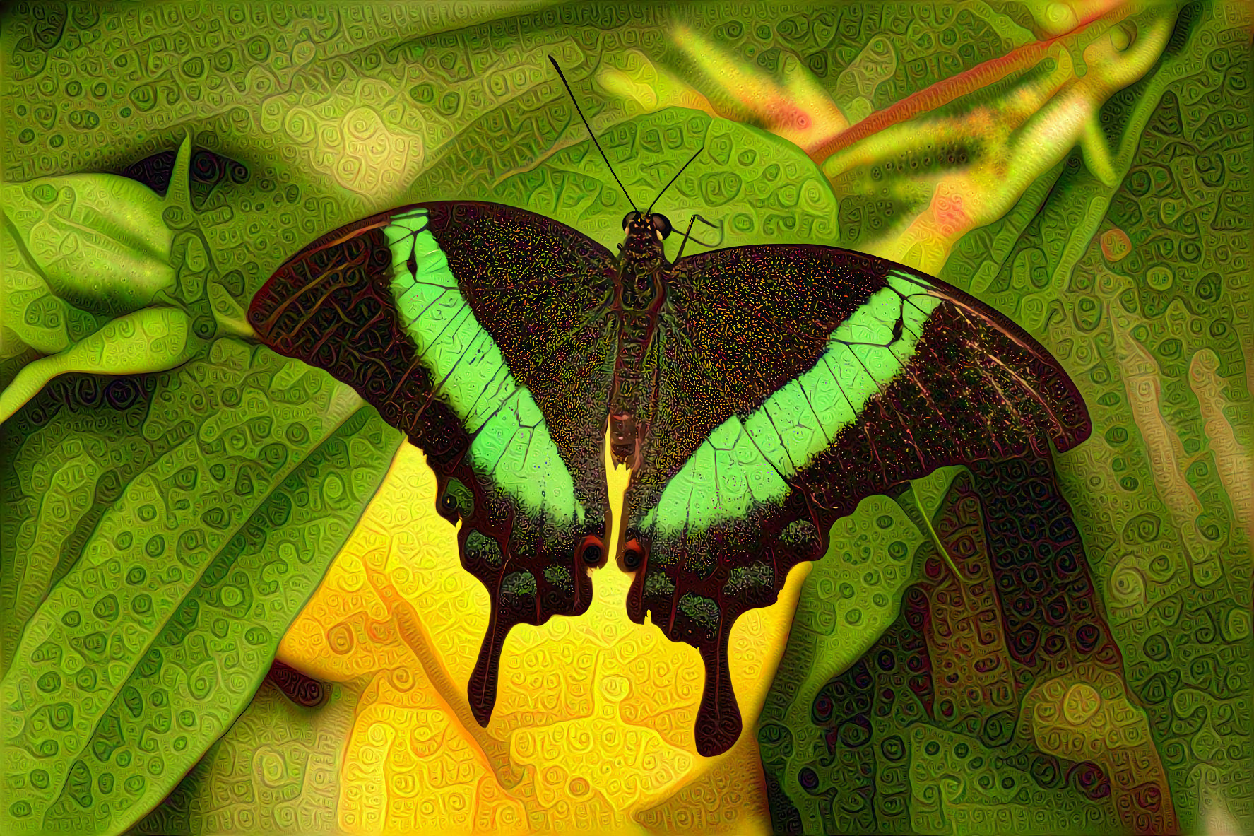 Emerald Swallowtail Butterfly