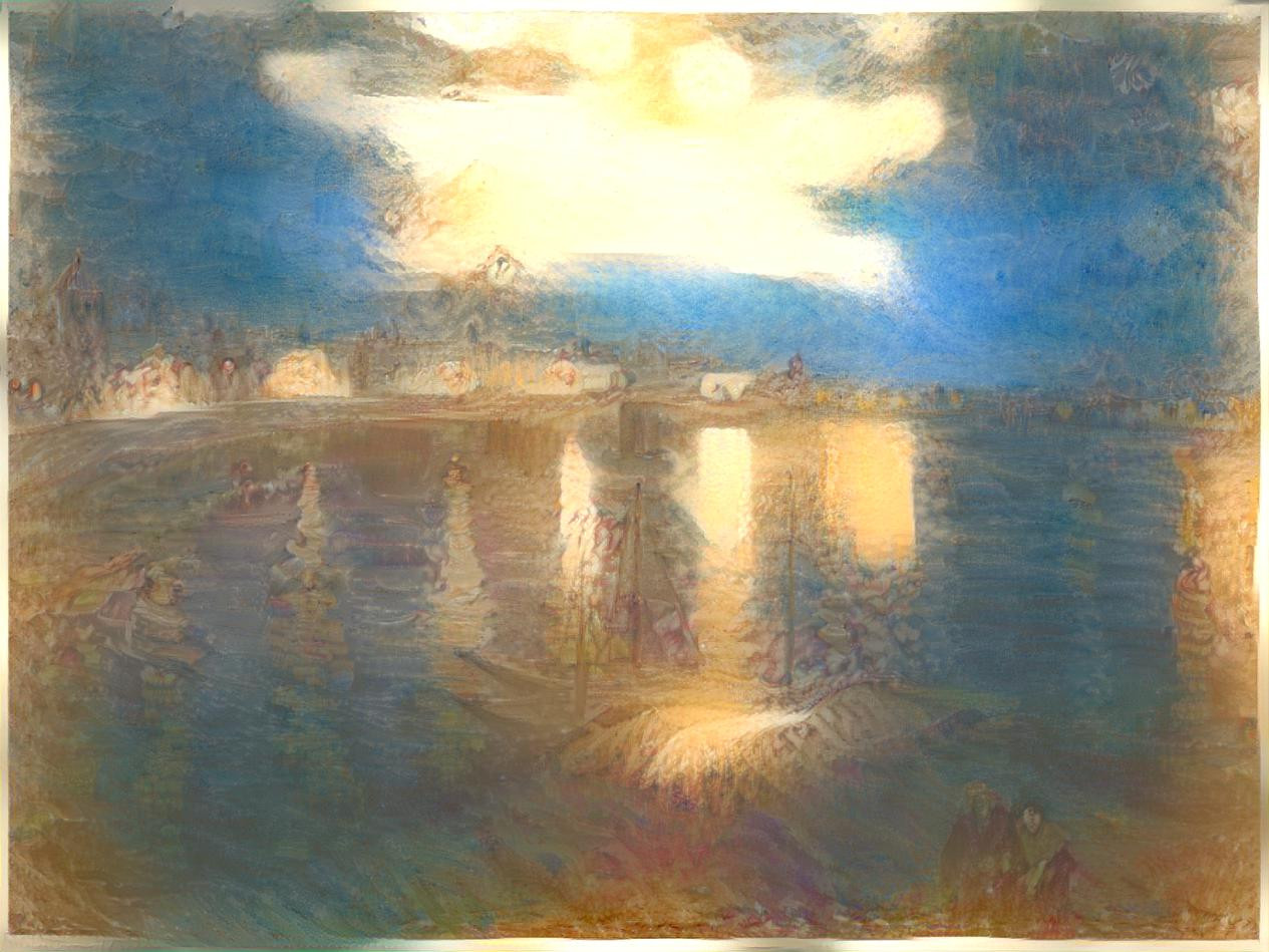 La Nuit étoilée by Vincent van Gogh + Le Lac de Zoug by Joseph Mallord William Turner