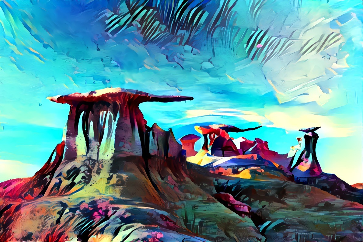 No Man's Rocks (Bisti/De-Na-Zin Wilderness in New Mexico, USA)