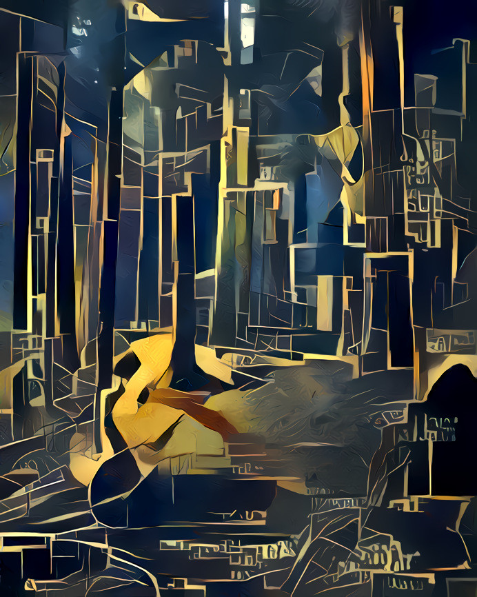 Art Deco forest