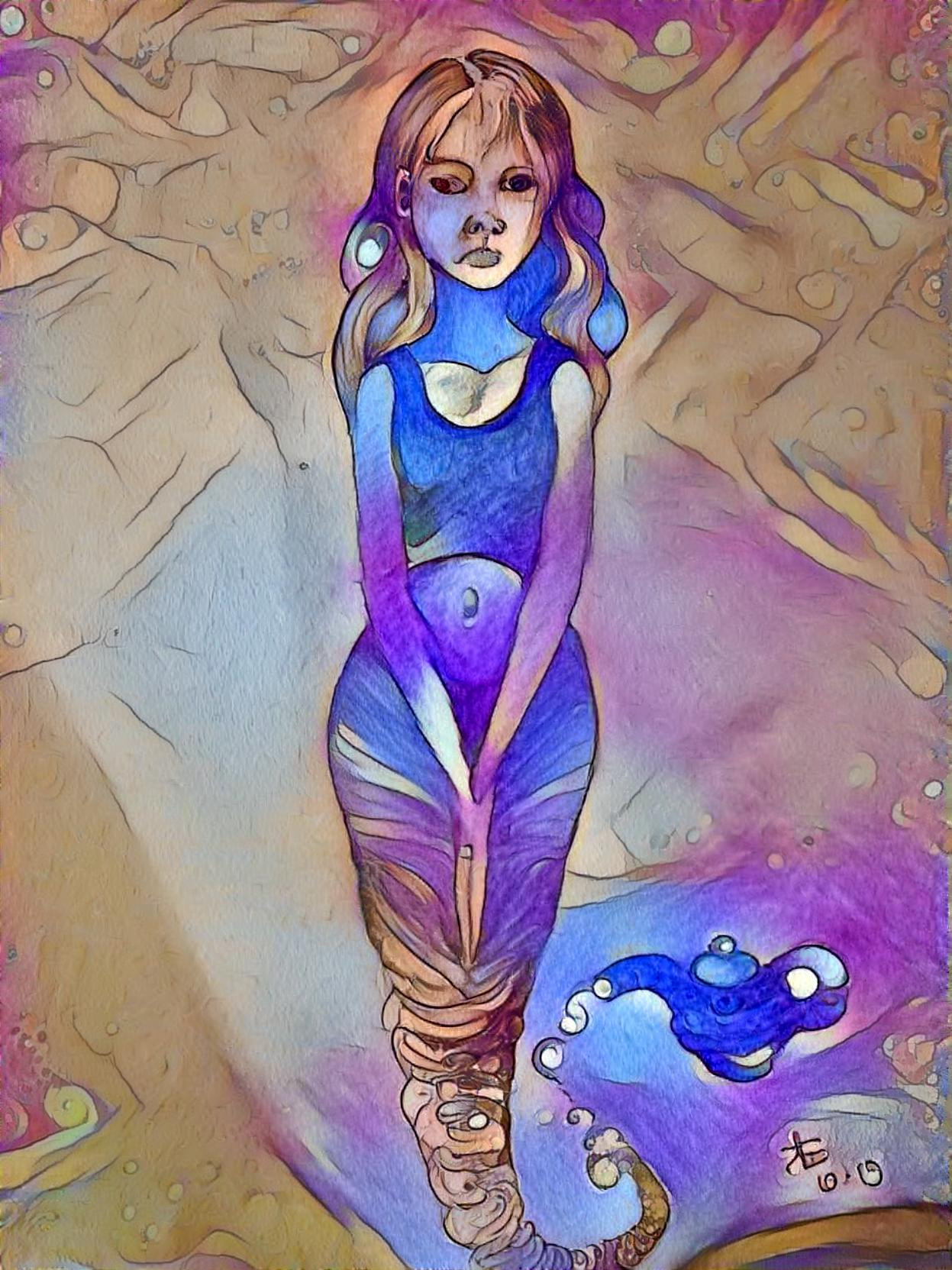 Teen Genie in Purple Goddess