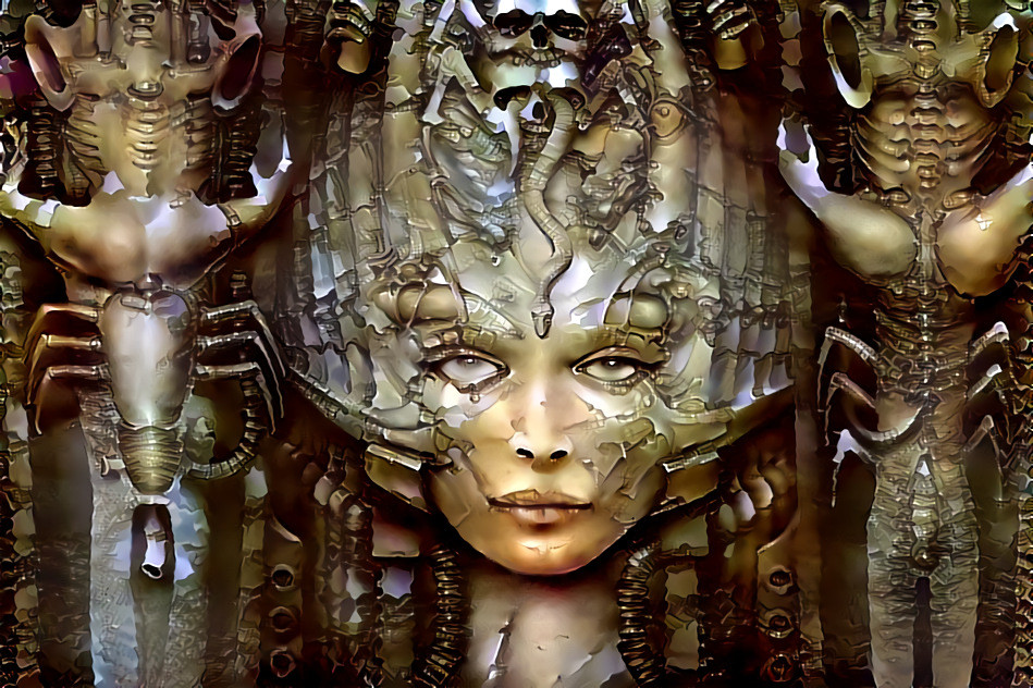 ''Biomechanical lady'' _ source:  artwork by H.R. Giger _ (200104)