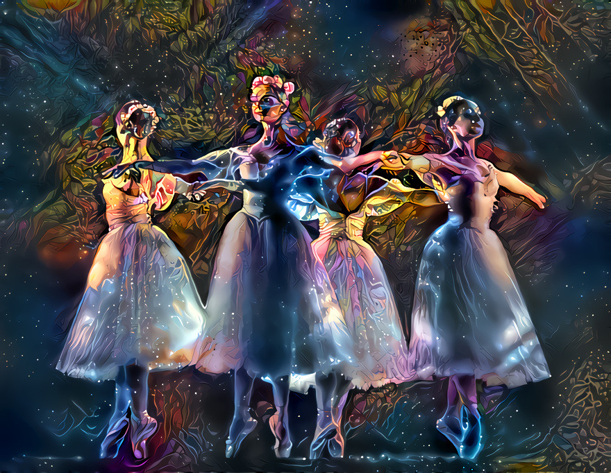 Sugar Plum Fairies  (from a photo by Malsawm Tunglut from PIxabay)