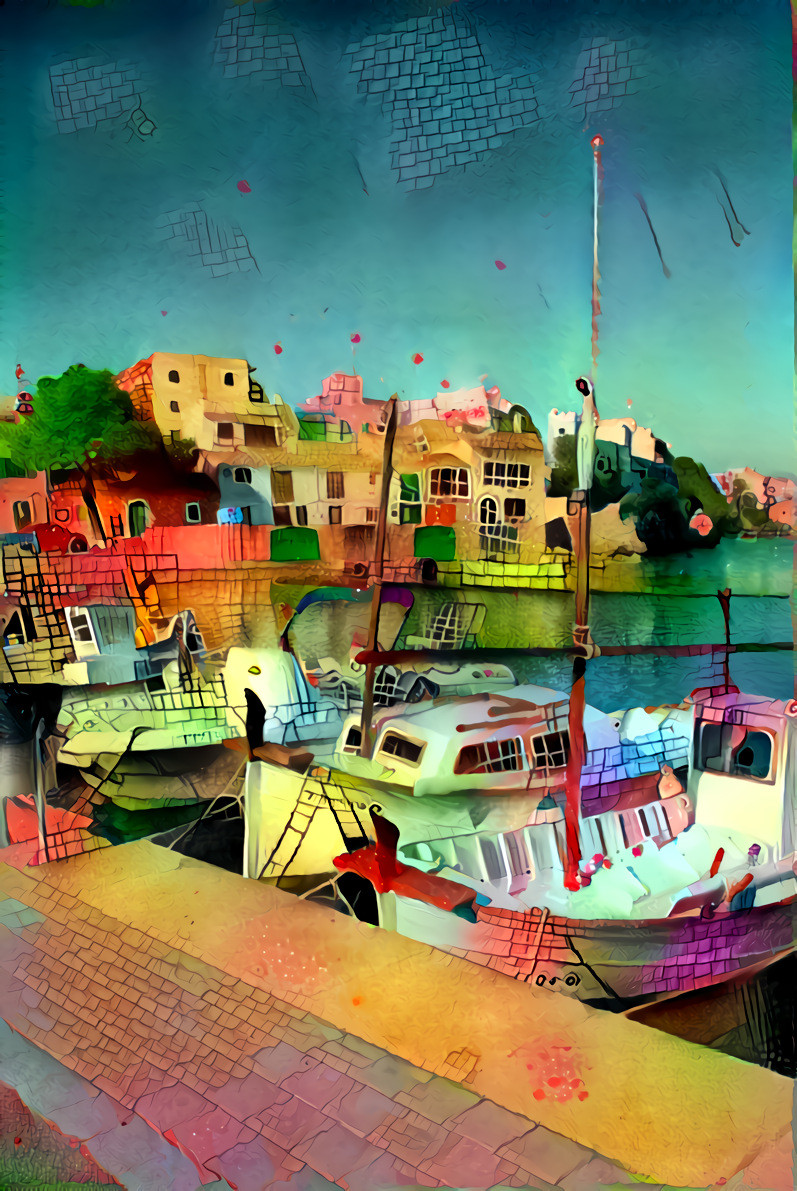 "Mallorca Harbour" - by Unreal from own photo.