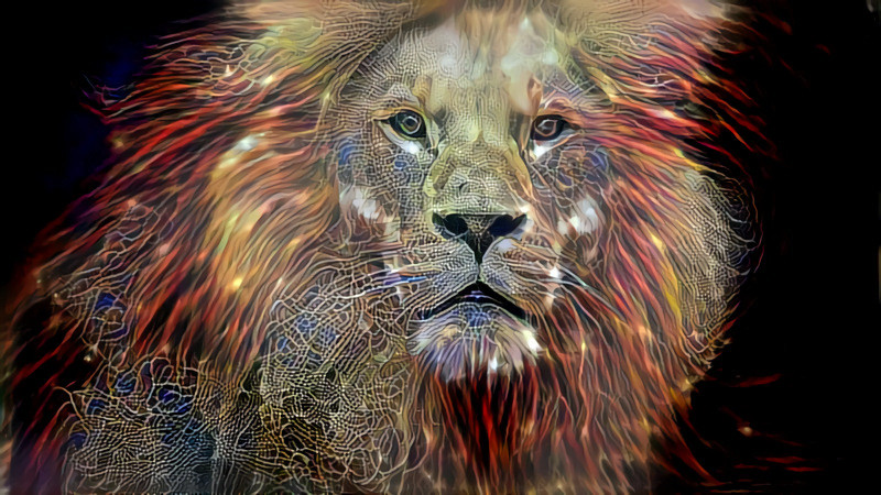 Deep Dream: Lion