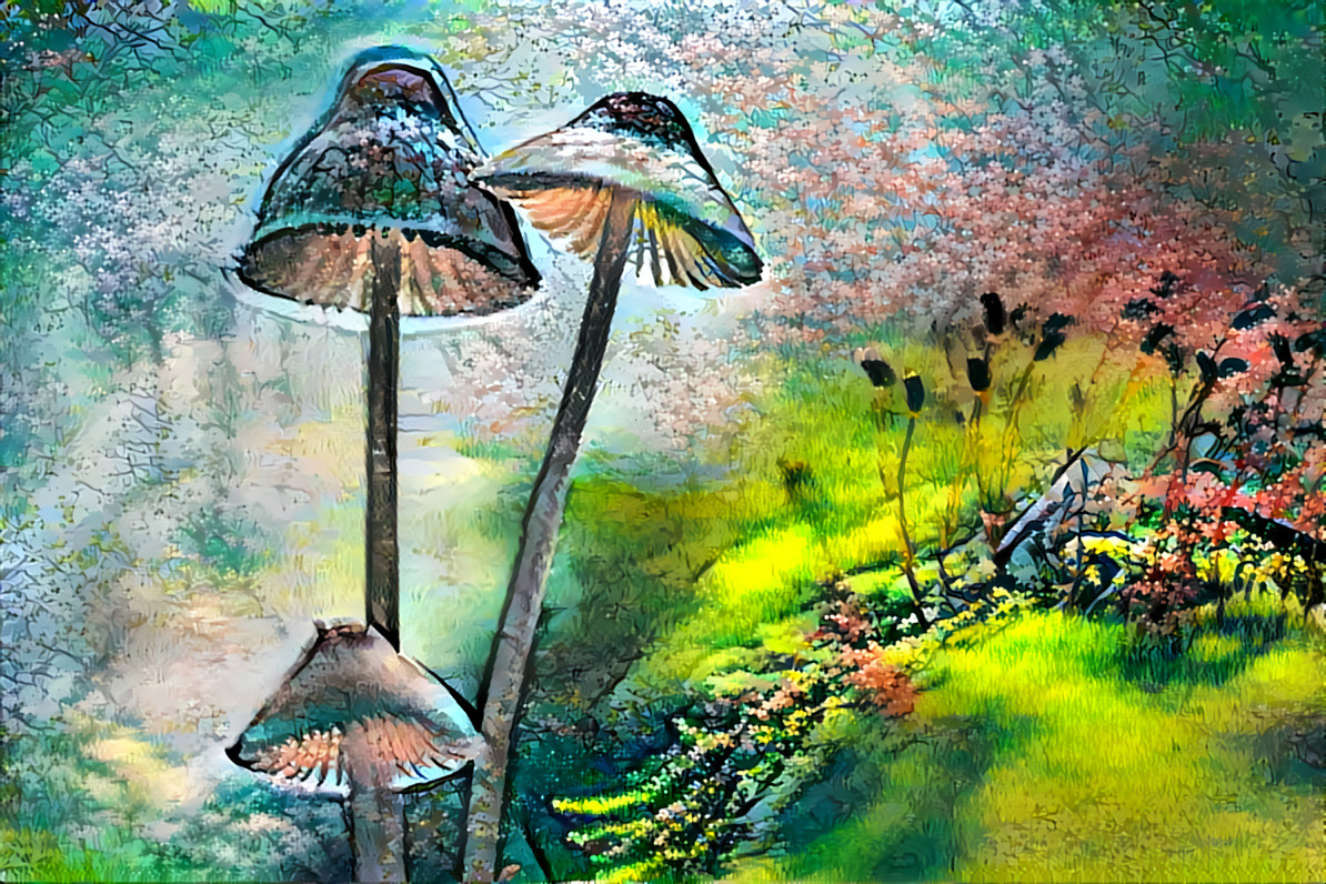 Three 'Shrooms in the Forest