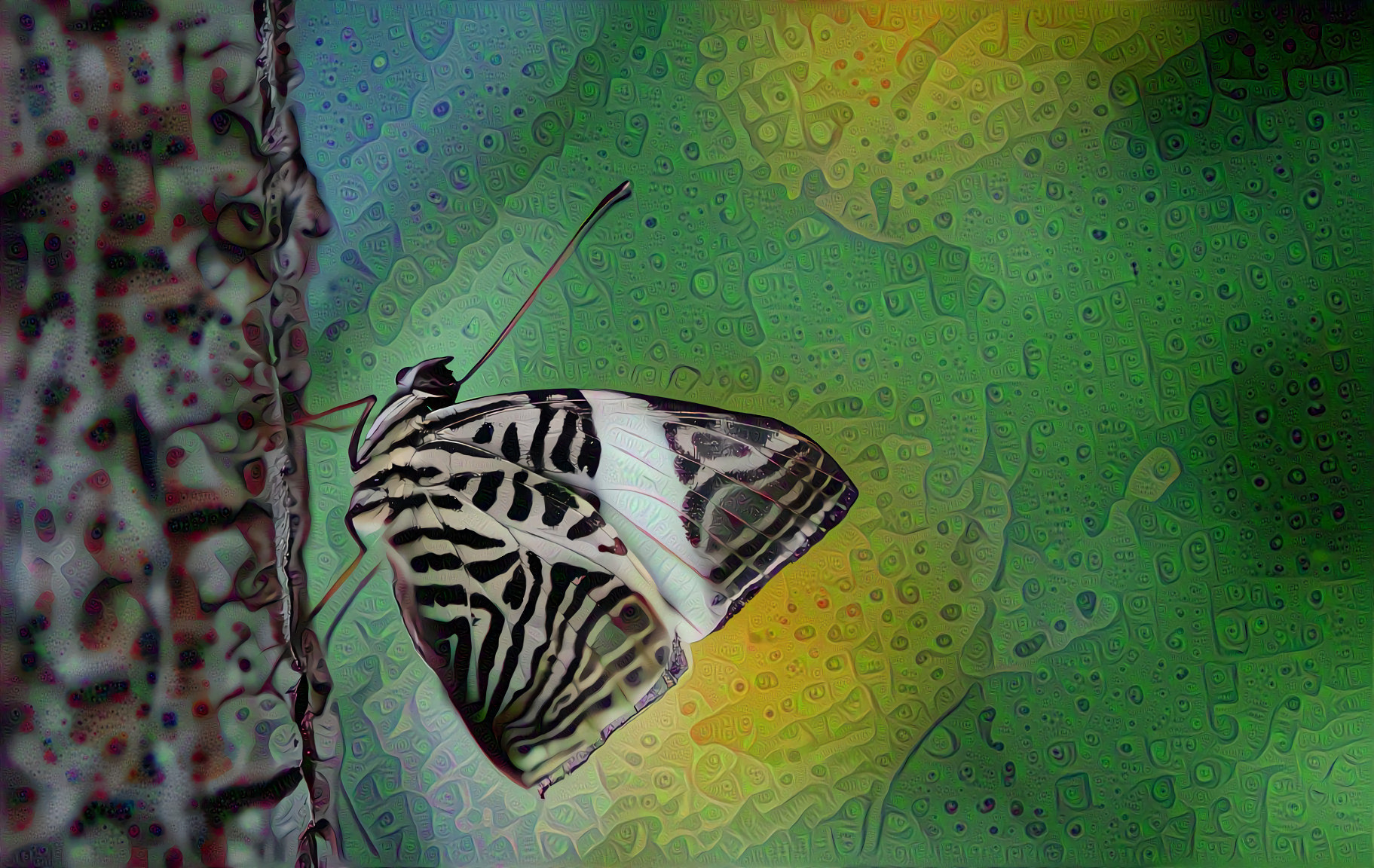 Zebra Mosaic Butterfly