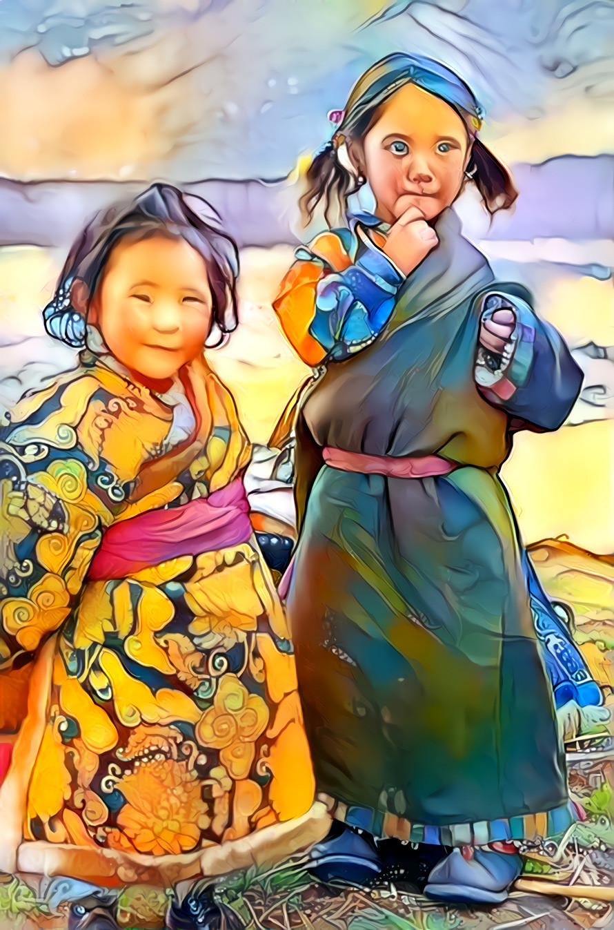 -Tibetan children-