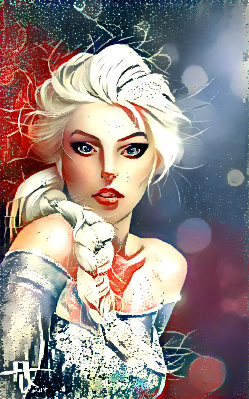  fanart elsa frozen ( фанарт эльза замороженный )