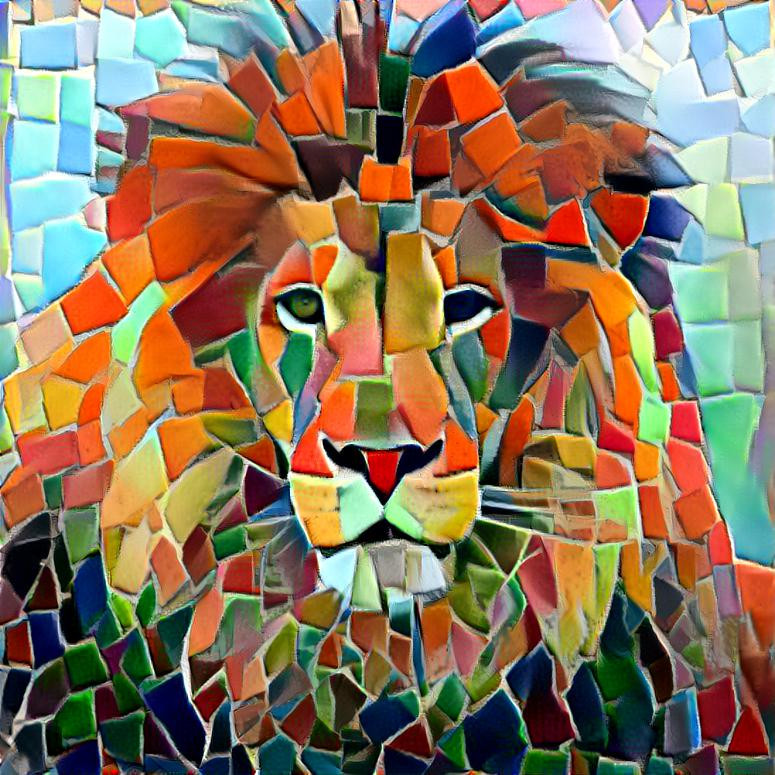 Tile Lion