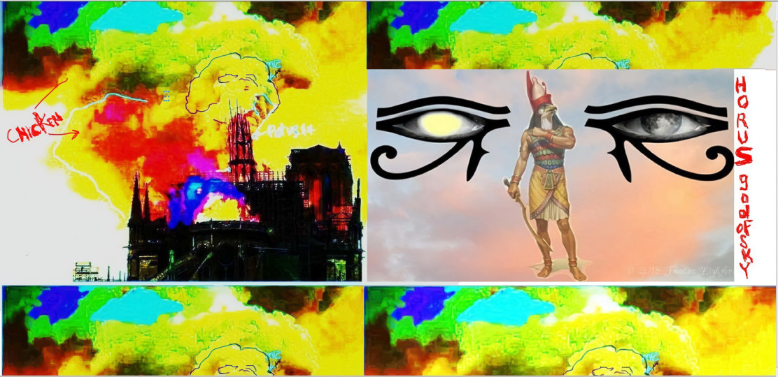 Artist Depicts "Eye Of Ra" w/ 2 eyes.   