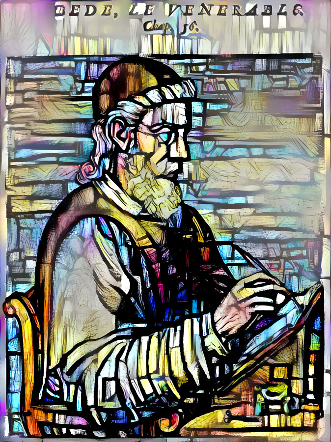 Bede the Venerable -stained glass filter