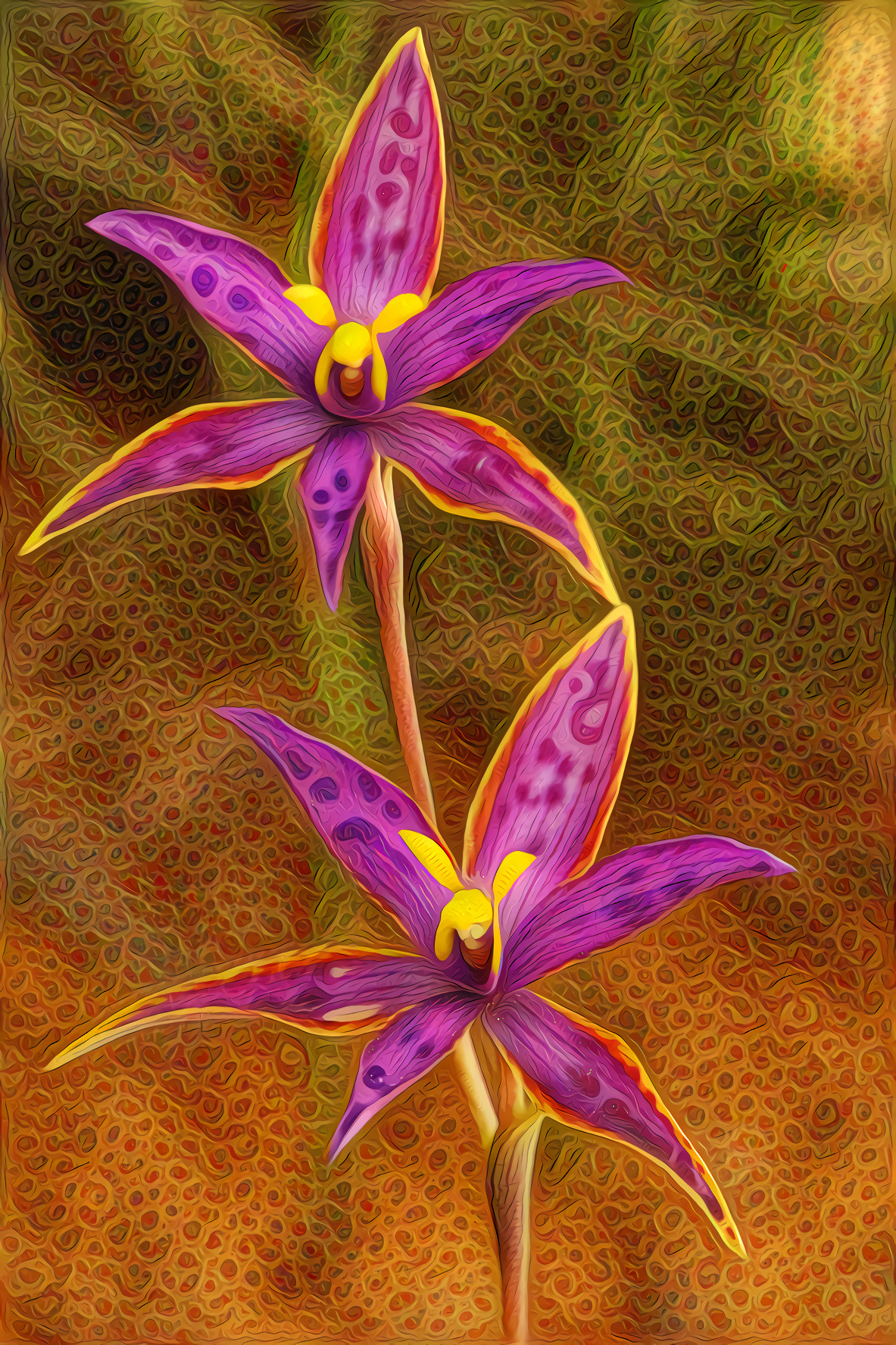 Queen of Sheba Orchid - Thelymitra Variegata