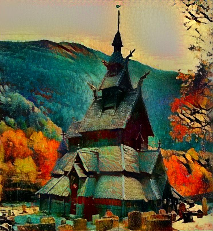 old Norwegian stave church