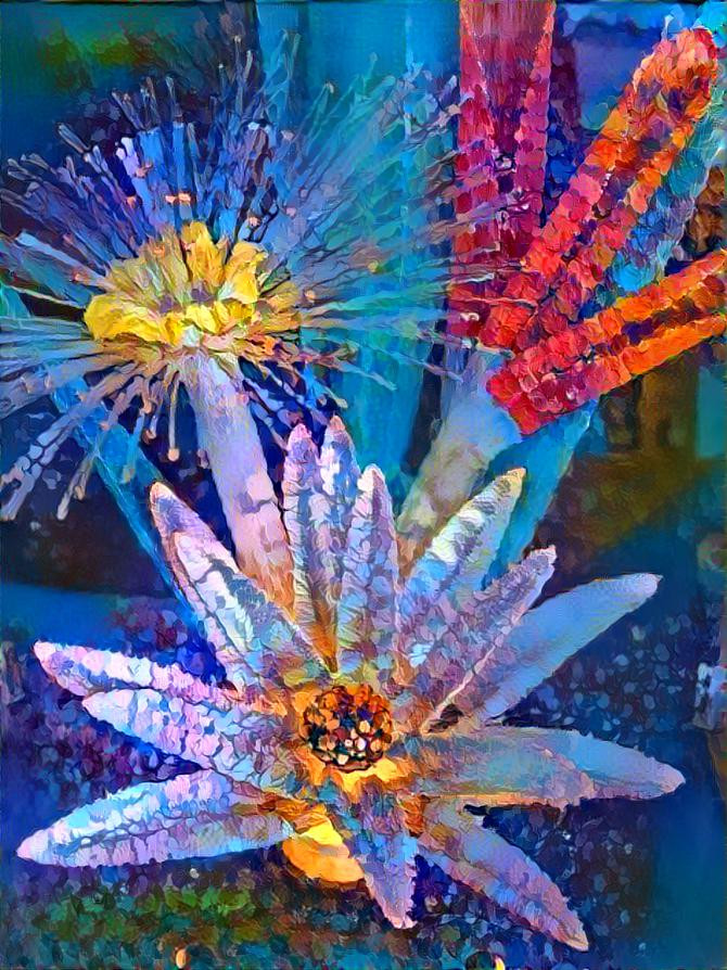 Colorful Fiber Optic Flower - Looks Like Fireworks