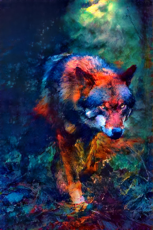 Wolf art