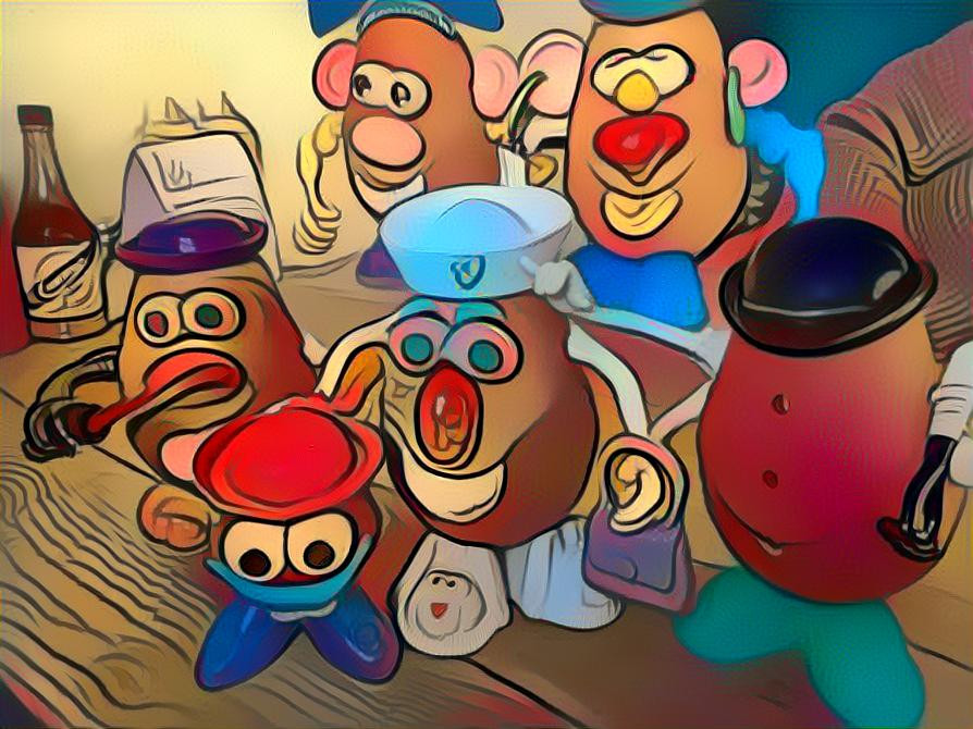 Crazy potato heads