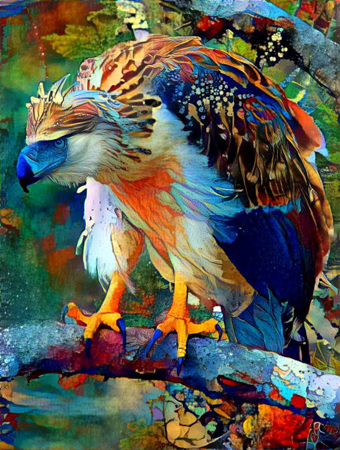 colored eagle