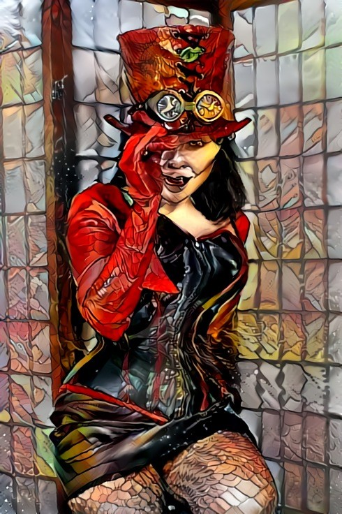 Steam Punk in Red and Black