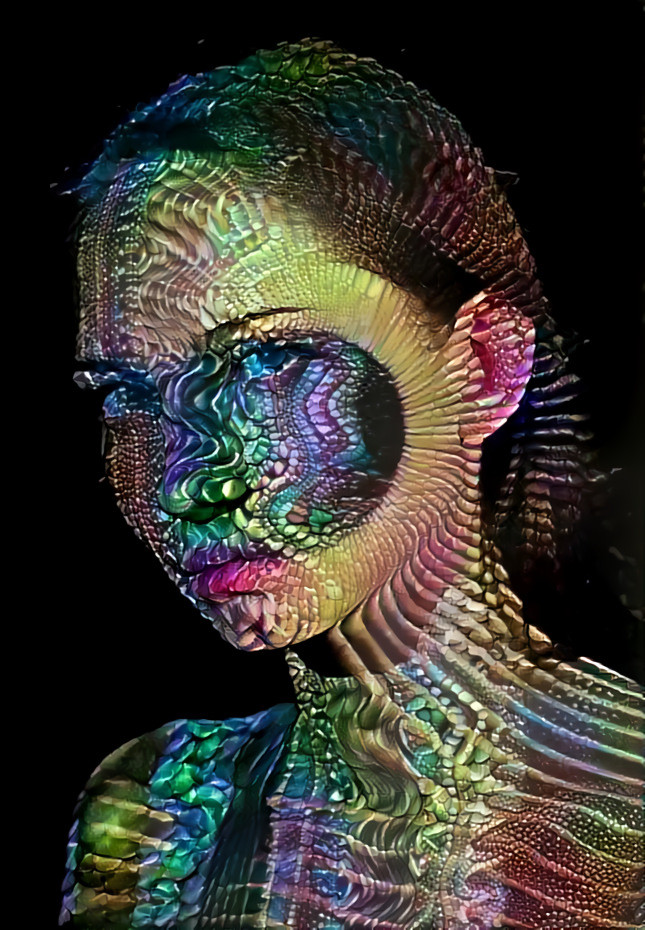 "Lady Chameleon " _ source: lightpainting and photo by Dani Olivier Photography _ (190806)