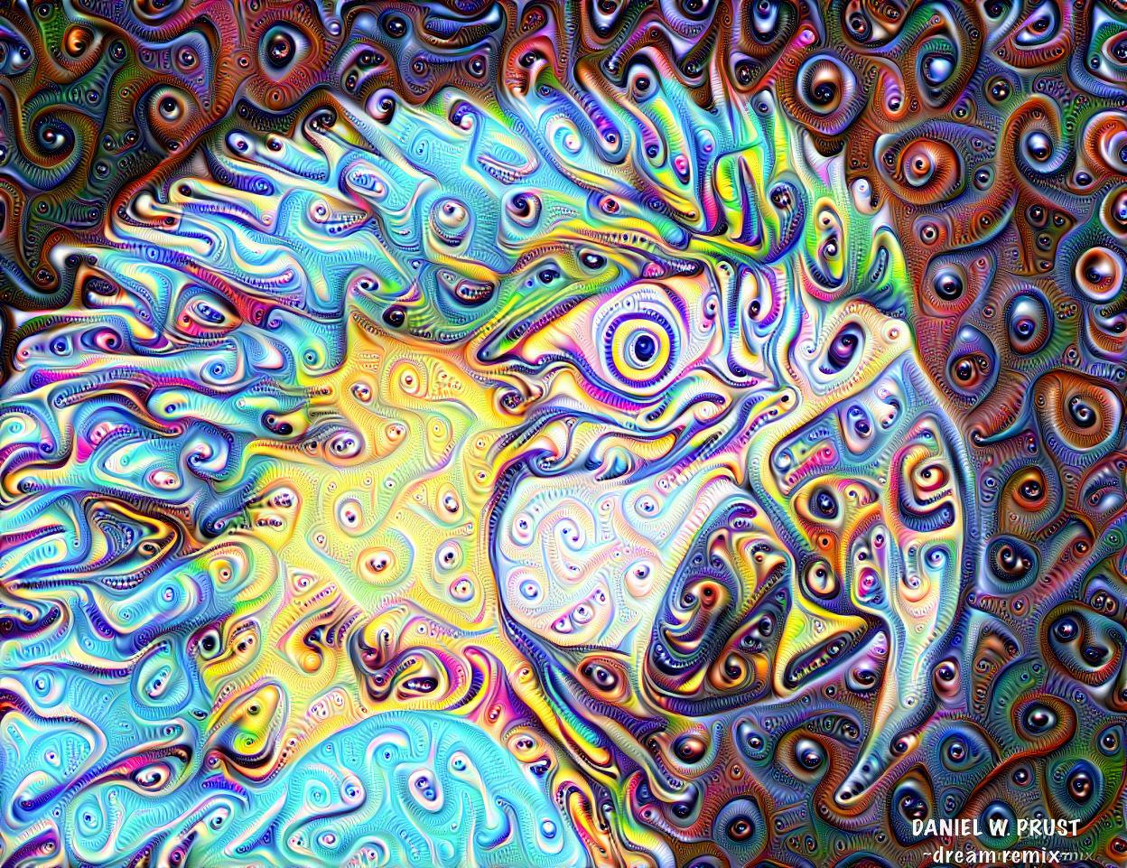 Deep Dream Parrot - Styled by Daniel W. Prust