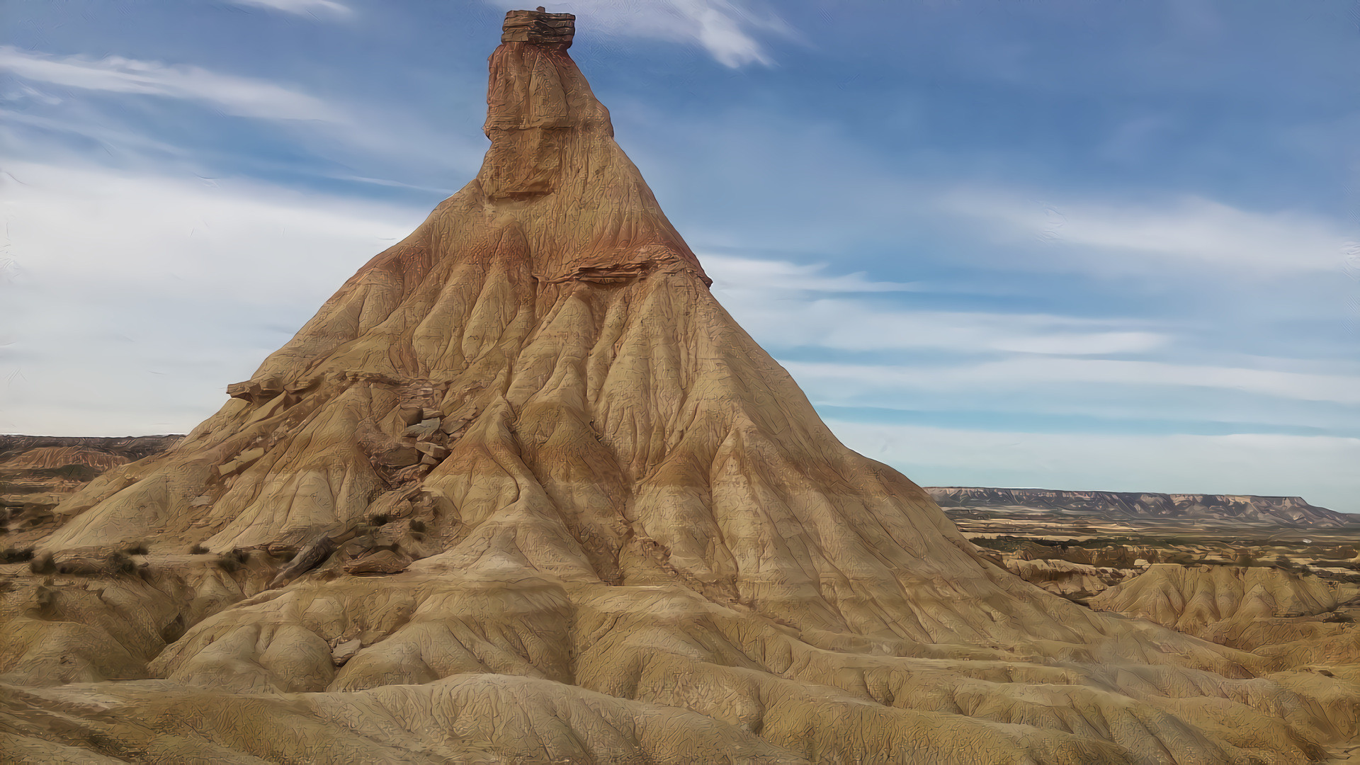 Real Bardenas, Spain, Rocks and Sand