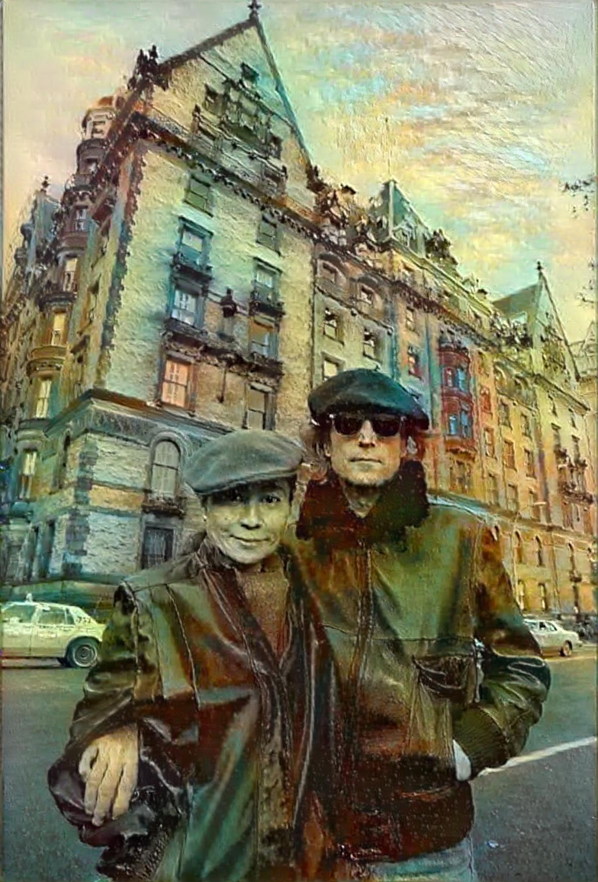 Imagining a #9 Deep Dream - John and Yoko